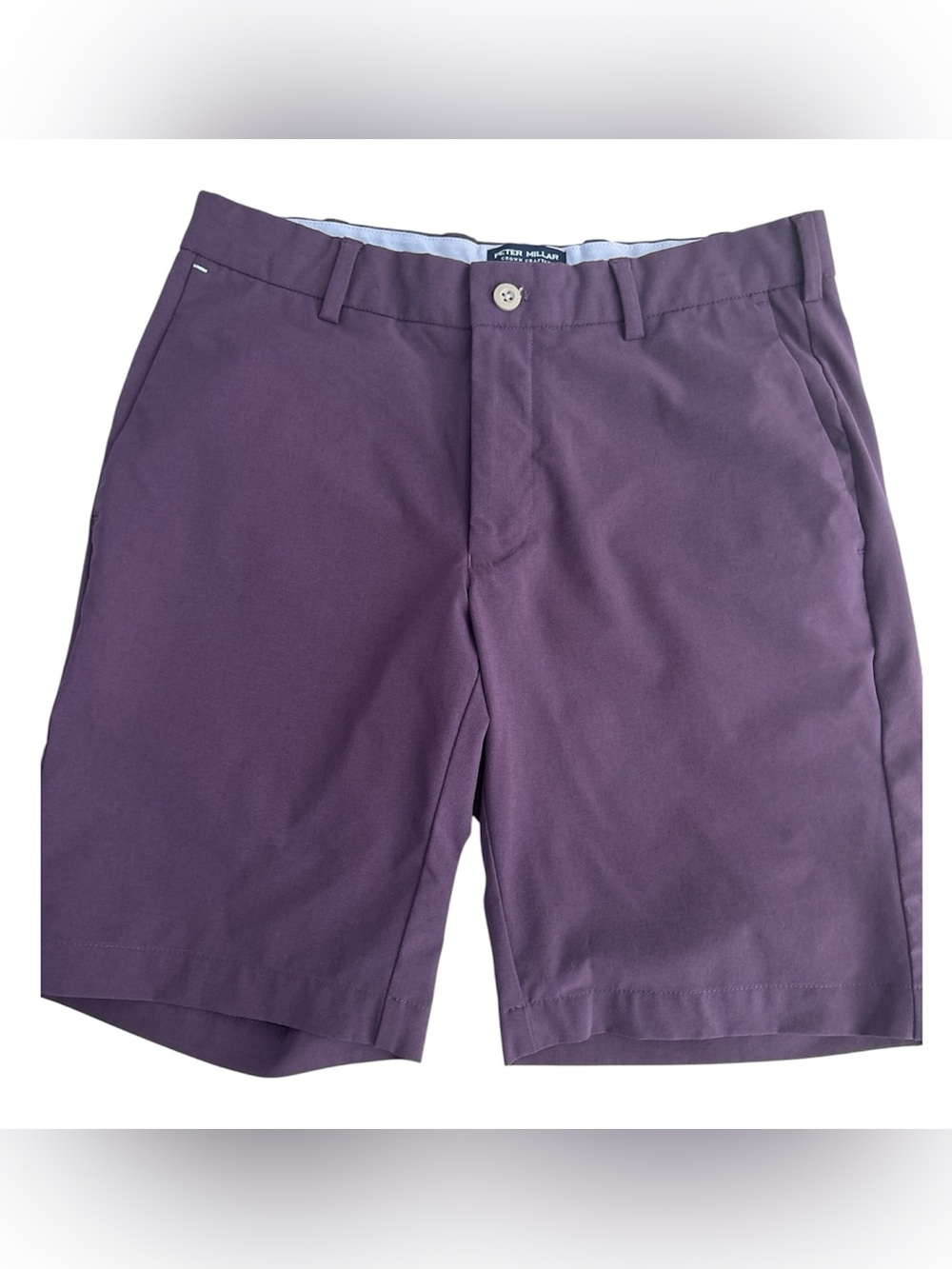 Peter Millar Crown Crafted Plum Flat Front Men's Shorts Size 30
